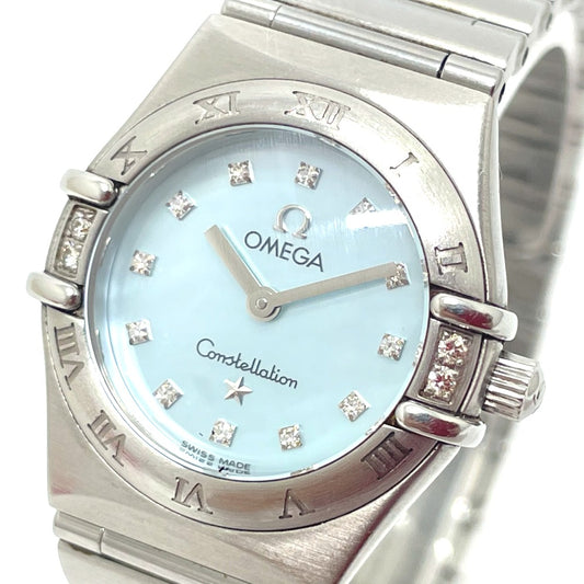 OMEGA 1567.86 12Pダイヤ コンステレーション ミニ クオーツ 腕時計 SS レディース - brandshop-reference