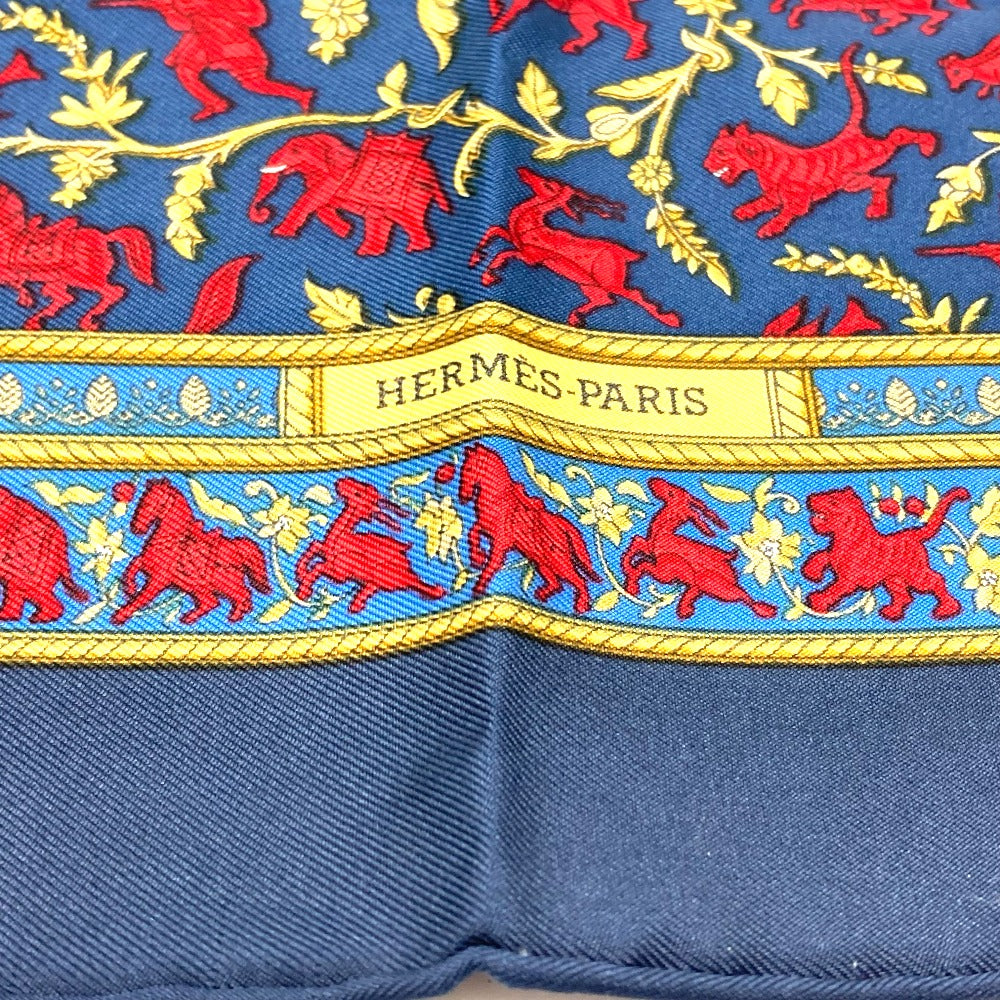 HERMES CHASSE EN INDE インドの狩猟 プチカレ40 ファッション小物 スカーフ シルク レディース - brandshop-reference