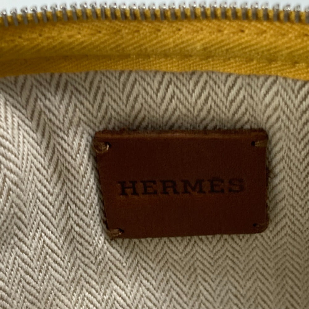 HERMES チェック フラットポーチ クラッチバッグ ポーチ ウール レディース - brandshop-reference