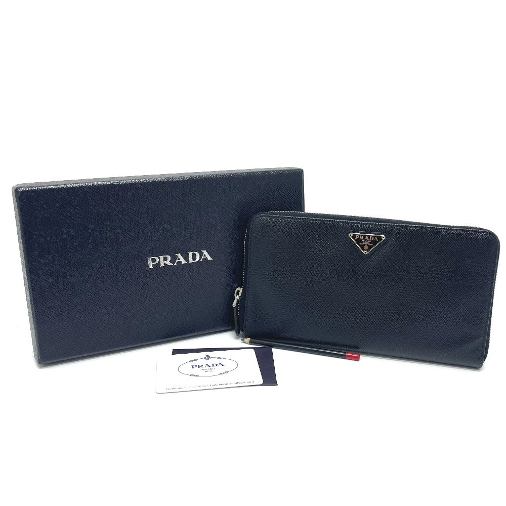 PRADA 1M1188 三角ロゴ オーガナイザー ロングウォレット 長財布 サフィアーノレザー メンズ - brandshop-reference