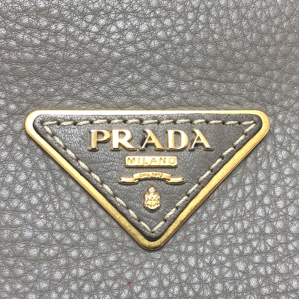 PRADA トライアングルロゴ カバン トートバッグ ハンドバッグ レザー レディース - brandshop-reference