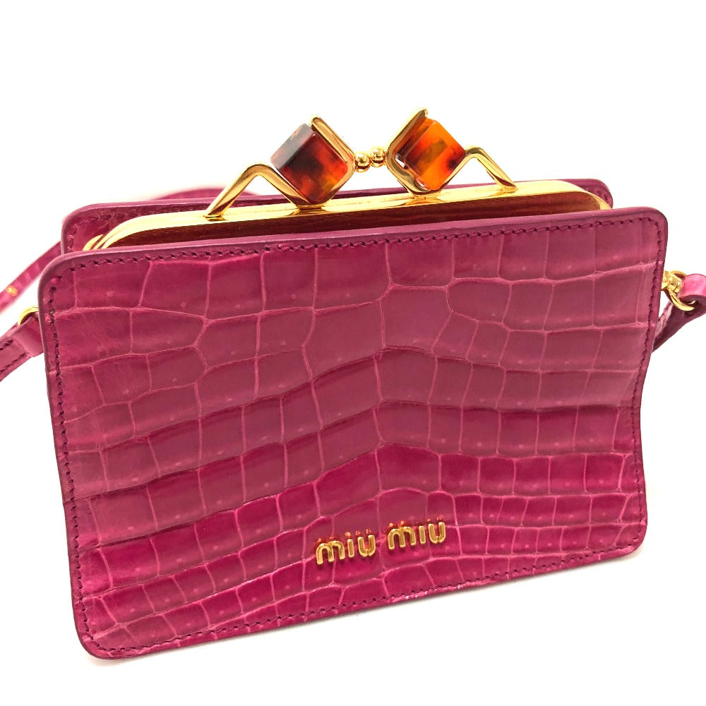 レディース再出品 miumiu ベロア がま口ポシェット マテラッセ - www ...