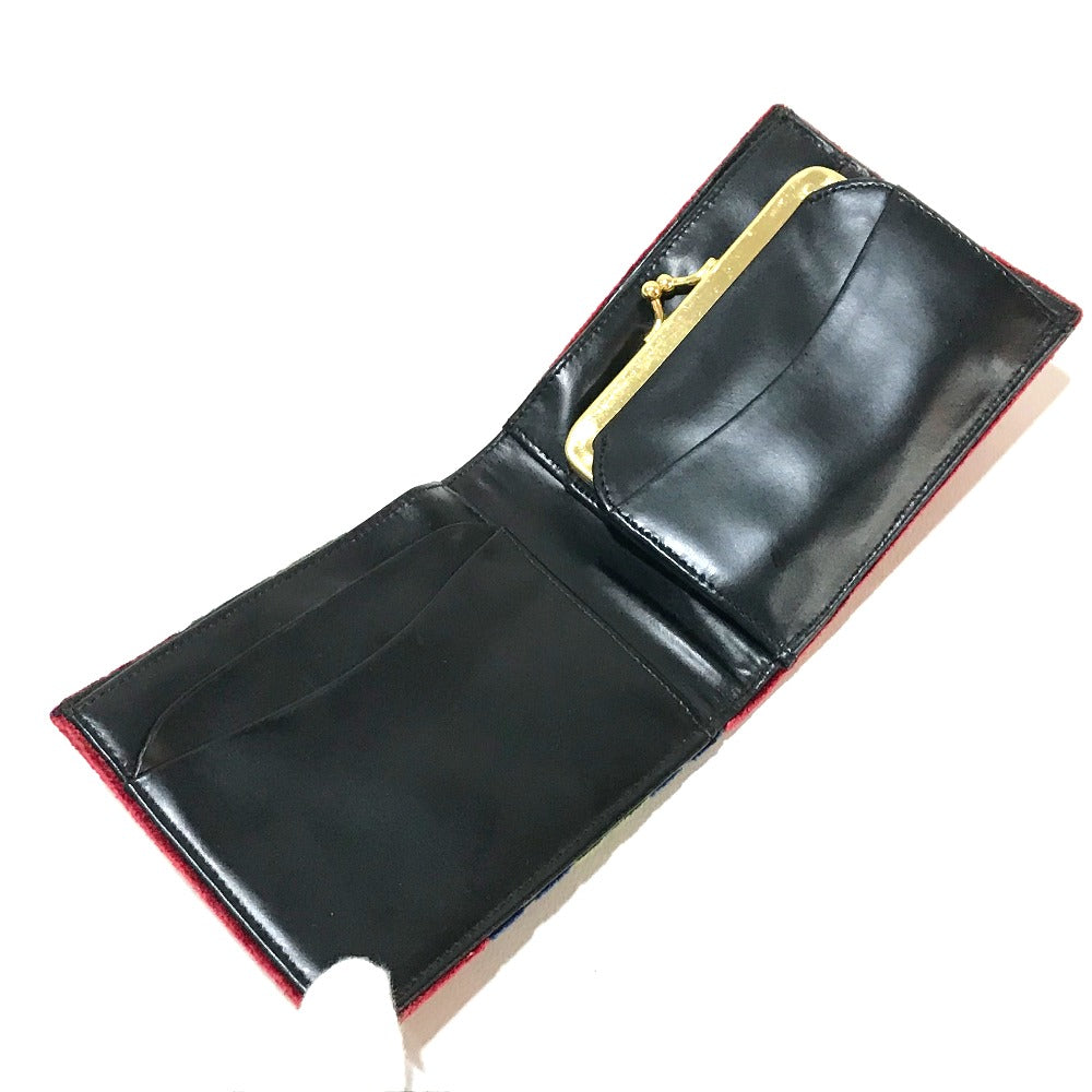 Roberta di Camerino 短財布 がま口 ベロア レディース 二つ折り財布（小銭入れあり） - brandshop-reference